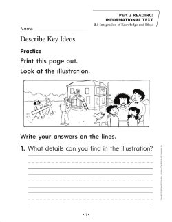 Describe Key Ideas - Macmillan/McGraw-Hill