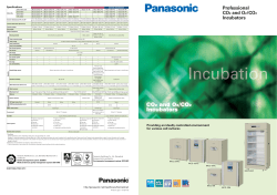 Professional CO2 and O2/CO2 Incubators