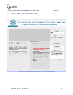 6. Notice of Adoption/Alteration/Revocation of A Constitution