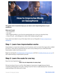 How to improvise blues on saxophone in 6 steps.pages