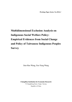 Multidimensional Exclusion Analysis on Indigenous Social Welfare
