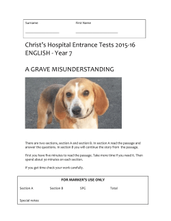 Residential Assessment Year 7 English