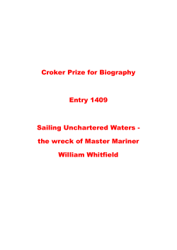 the wreck of Master Mariner William Whitfield