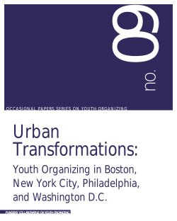 Urban Transformations - Funders` Collaborative on Youth Organizing