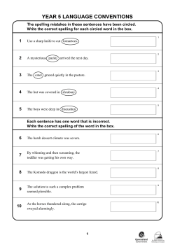 Set 1 Language conventions (PDF, 308 kB )