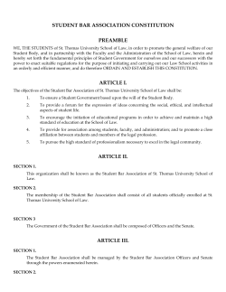student bar association constitution preamble article i. article ii