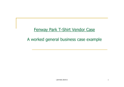 T-Shirt Vendor Case Example - LGA