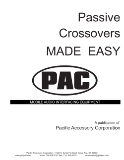 Passive Crossovers MADE EASY - Tune