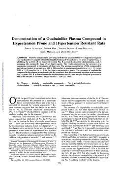 Demonstration of a Ouabainlike Plasma Compound in Hypertension