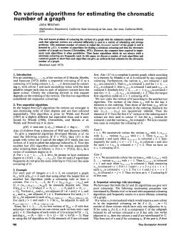 On various algorithms for estimating the chromatic number of a graph