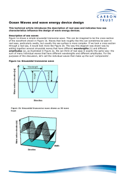 Ocean waves and wave energy device design