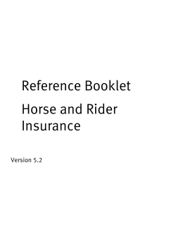 Horse and Rider Insurance Reference Booklet