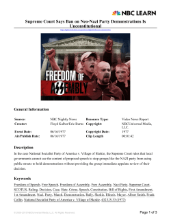 Supreme Court Says Ban on Neo-Nazi Party