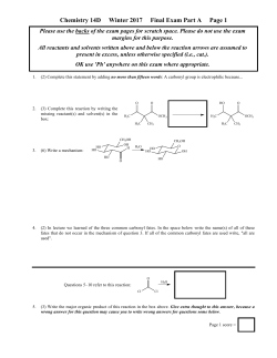 Final Part A - UCLA Chemistry and Biochemistry