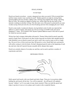 pencil power - ArvindGuptaToys