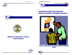 Ministry of Education, Youth, Sports and Culture :: Government of