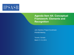 Agenda Item 4A: Conceptual Framework Elements and