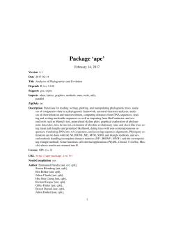 Package `ape`