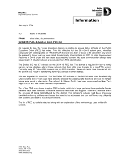Information - Dallas Friends of Public Education