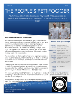 The Peoples Pettifogger 2 - Tasmania University Law Society
