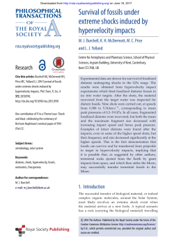 Survival of fossils under extreme shocks induced by hypervelocity