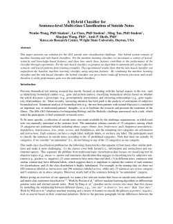 A Hybrid Classifier for Sentence-level Multi-class