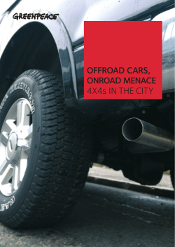 OFFROAD CARS, ONROAD MENACE 4X4s IN