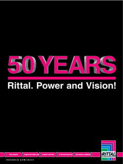 50 Years - Rittal. Power and Vision!
