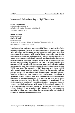 Incremental Online Learning in High Dimensions