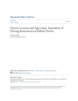 Drivers` Licenses and Age Limits - Marquette Law Scholarly Commons