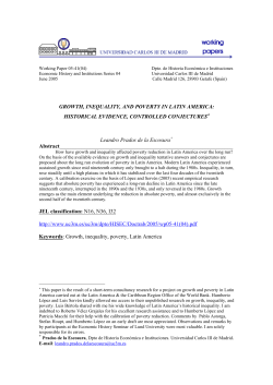 Has Growth in Latin America Been Pro-Poor