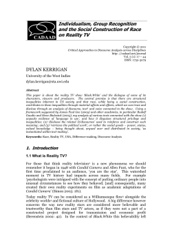 Individualism, Group Recognition and the Social Construction of