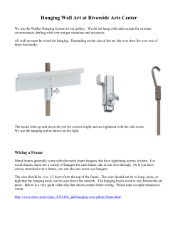 Hanging Wall Art at Riverside Arts Center