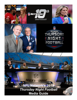 NFL Network`s 2013 Thursday Night Football Media