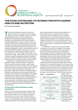the food system and its interaction with human health and nutrition