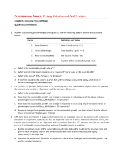 ENTREPRENEURIAL FINANCE: Strategy Valuation and Deal