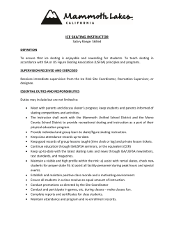 Ice Skating Instructor - Town of Mammoth Lakes