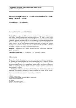 Characterizing Conflicts in Fair Division of
