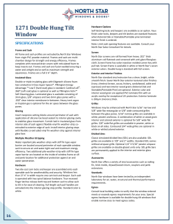 1271 Double Hung Tilt Window