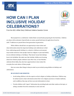How Can I plan Inclusive Holiday Celebrations?
