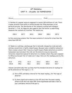 AP Stats HW - Chapter 10 HOMEWORK