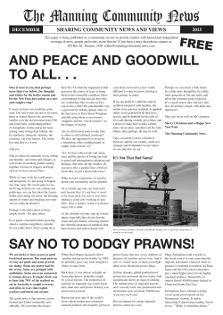 Manning Community News December 2015
