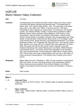 UQFL48 Martin Nelson Haley Collection - UQ Library