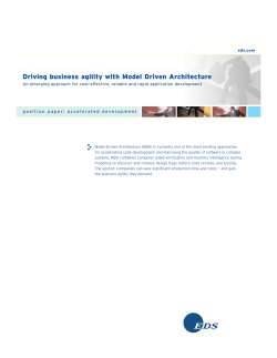 Driving business agility with Model Driven Architecture
