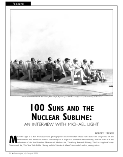 100 suns and the nuclear sublime