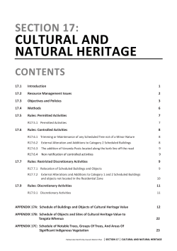 cultural and natural heritage - Palmerston North City Council