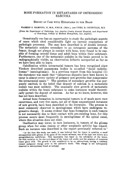 REPORT OF CASE WITH METASTASES TO THE BRAIN