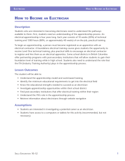 How to Become an electrician