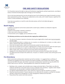 fire and safety regulations