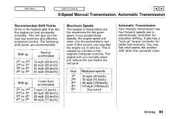 5-Speed Manual Transmission, Automatic Transmission